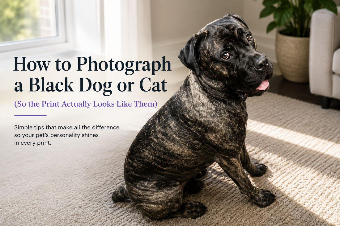 How to Photograph a Black Dog or Cat (So the Print Actually Looks Like Them)