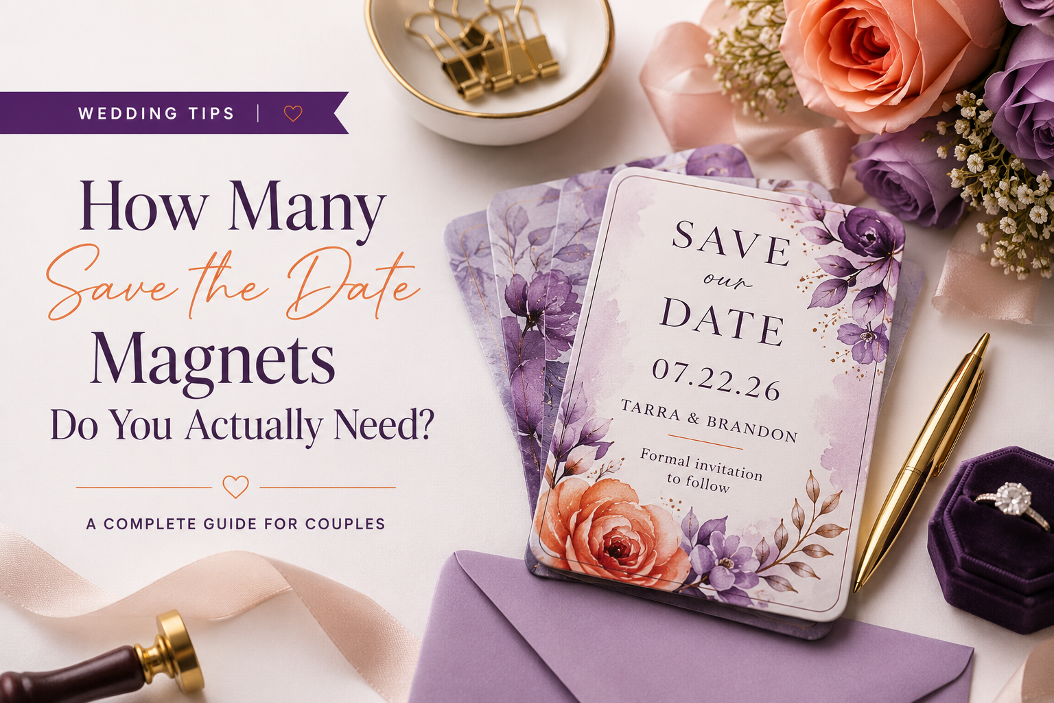 How Many Save the Date Magnets Do You Actually Need?