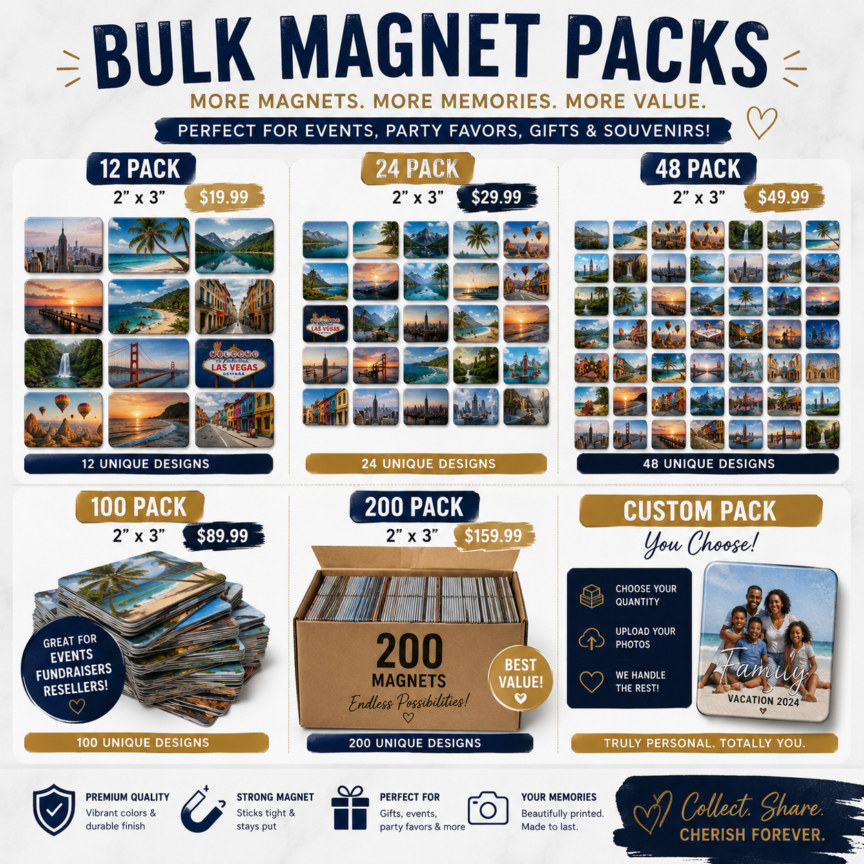 Bulk Magnet Packs