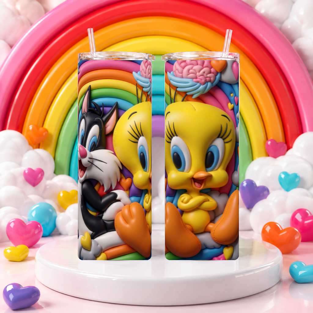 Tweety & Sylvester 20oz Skinny Tumbler