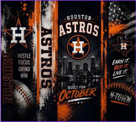 Astros 20oz Skinny Tumbler
