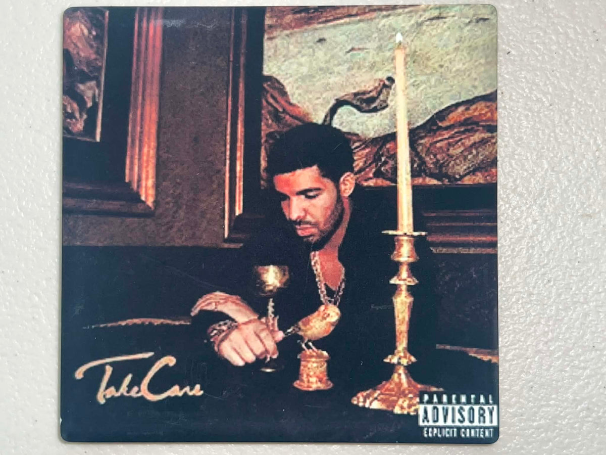 Drake Take Care Vinyl Cover Coaster
