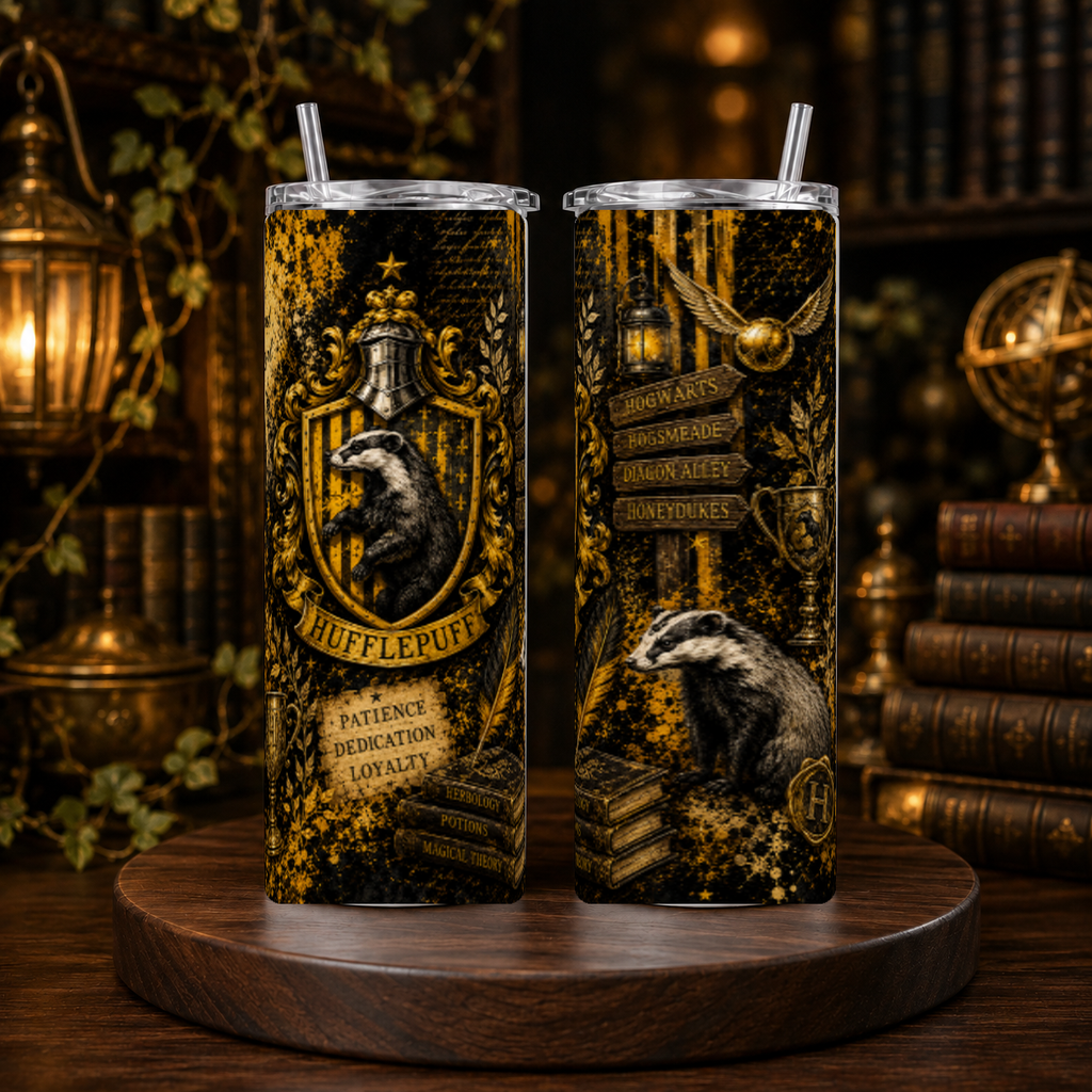 Harry Potter Hufflepuff House 20oz Skinny Tumbler