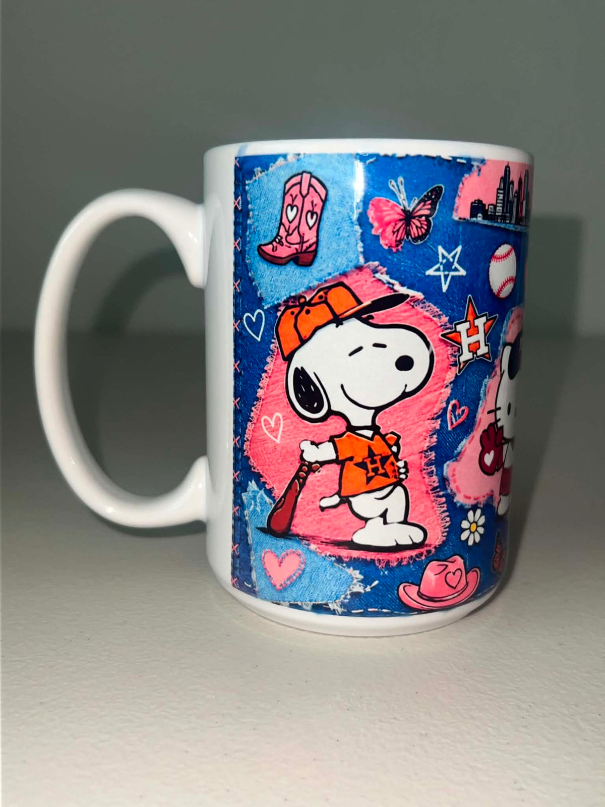 Astros Denim Patchwork Mug