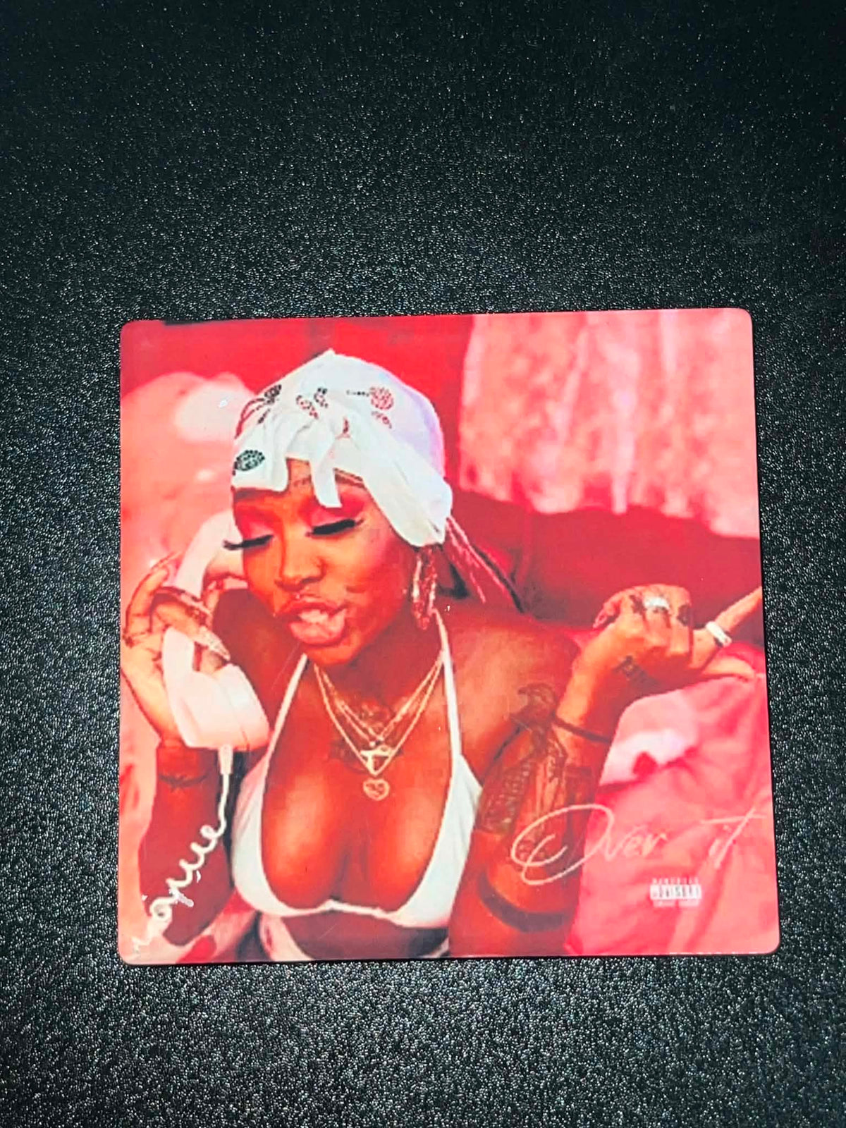 Summer Walker Over It Vinyl Cover Coaster