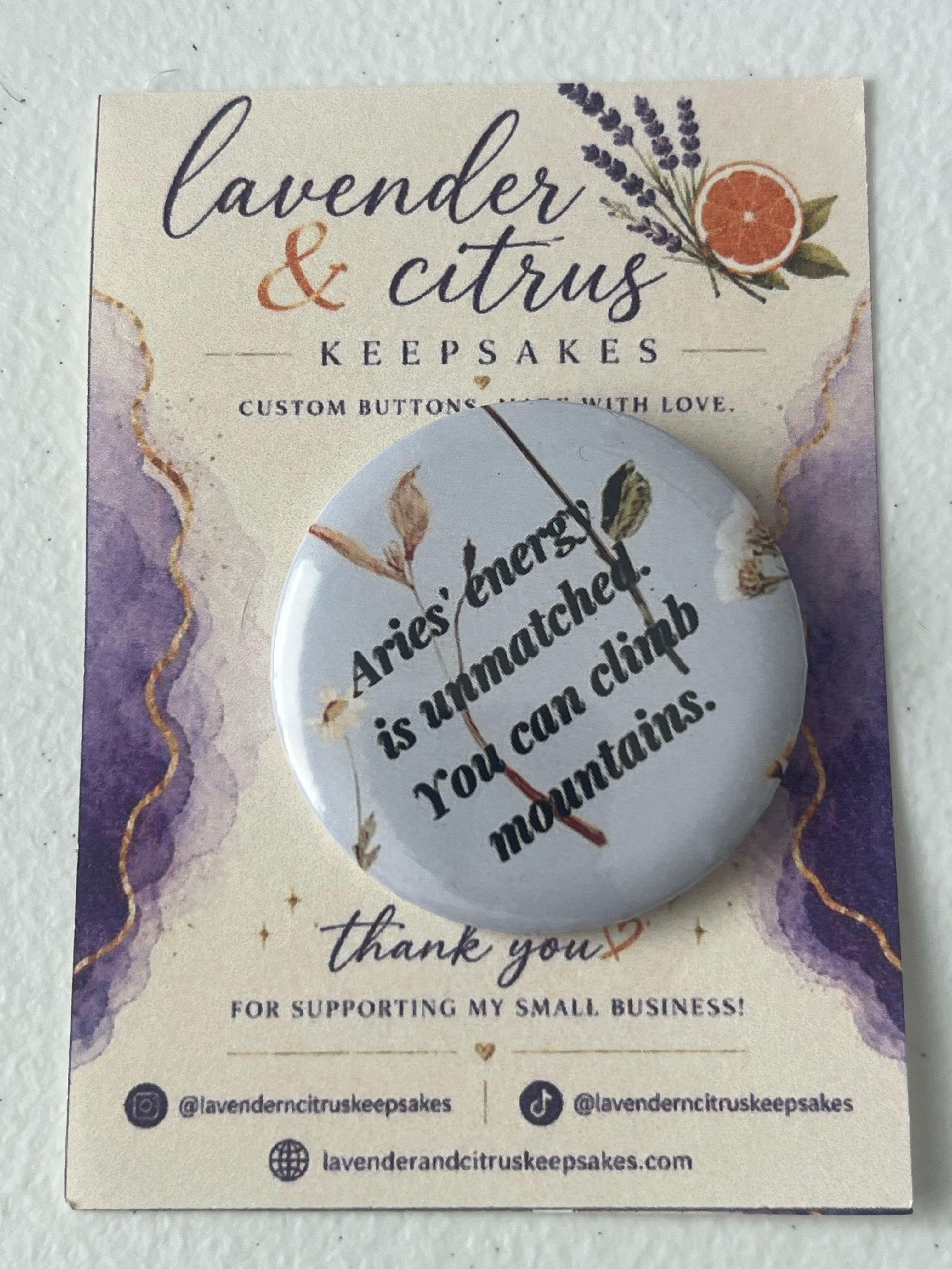 Aries Energy 2" Button