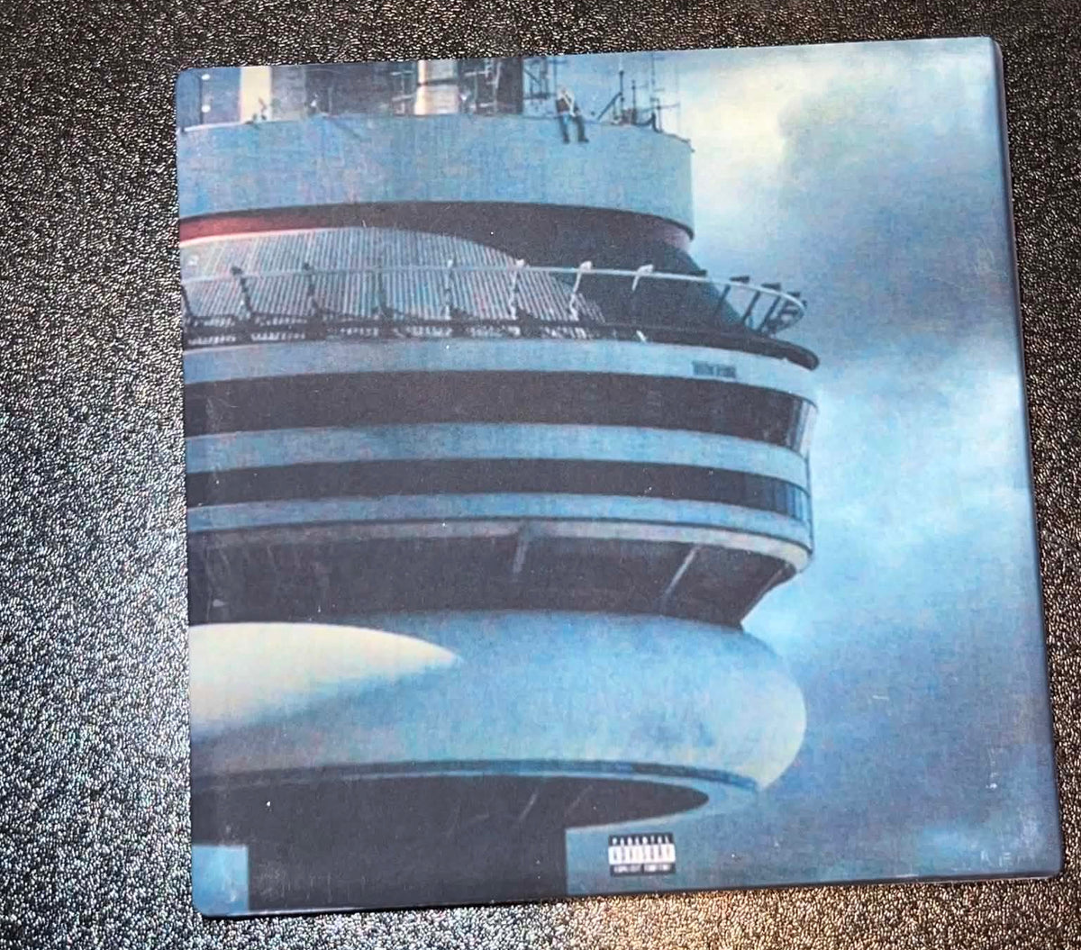 Drake Views Vinyl Cover Coaster