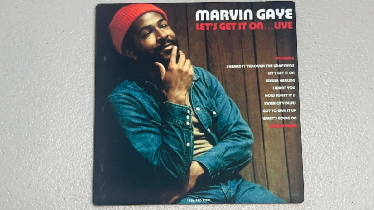 Marvin Gaye What's Going On Vinyl Cover Coaster