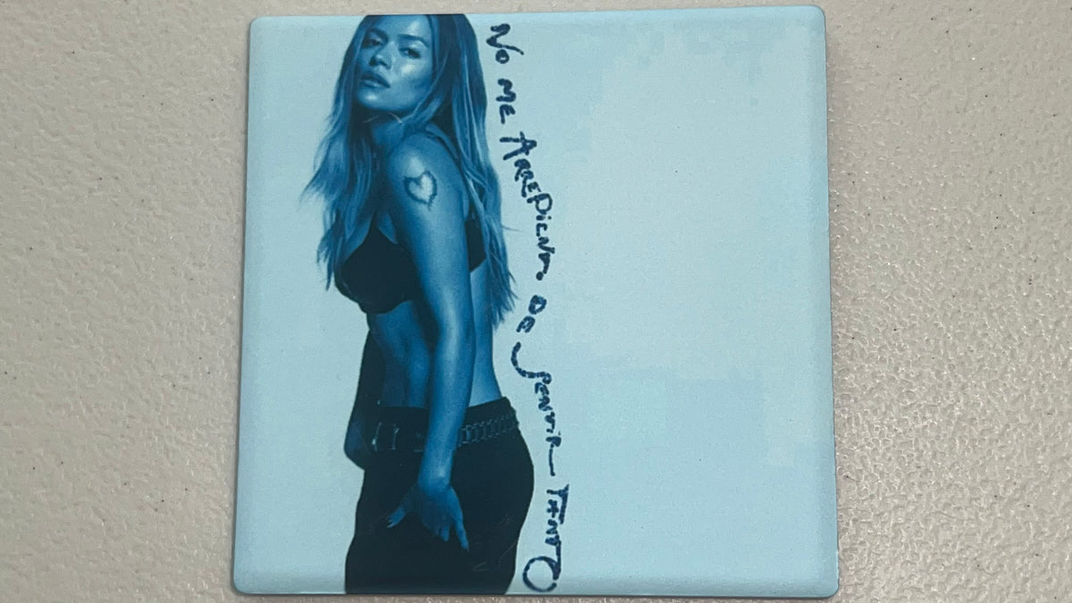 Karol G Ocean Vinyl Cover Coaster