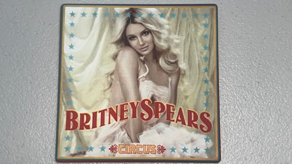 Britney Spears Circus Vinyl Cover Coaster