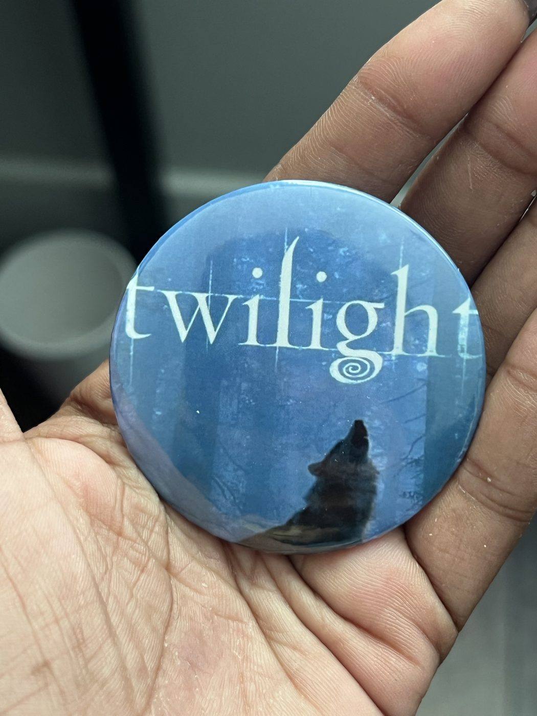 Twilight Wolf Forest 2 inch Button
