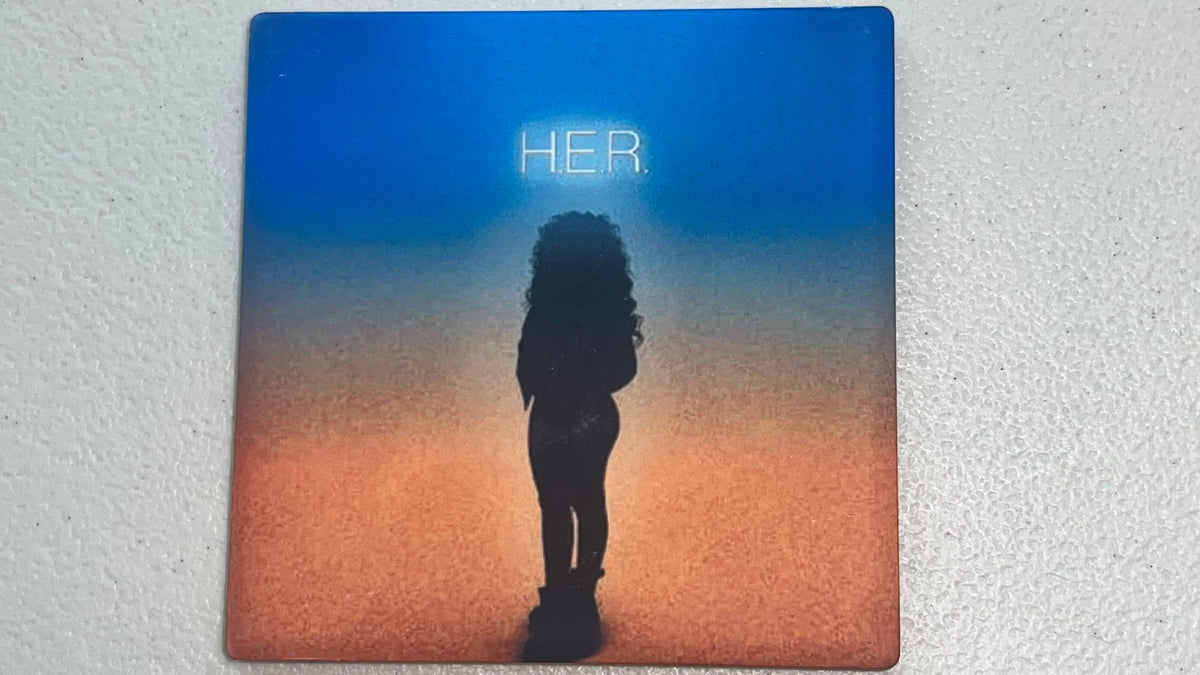 H.E.R. Self Titled Vinyl Cover Coaster