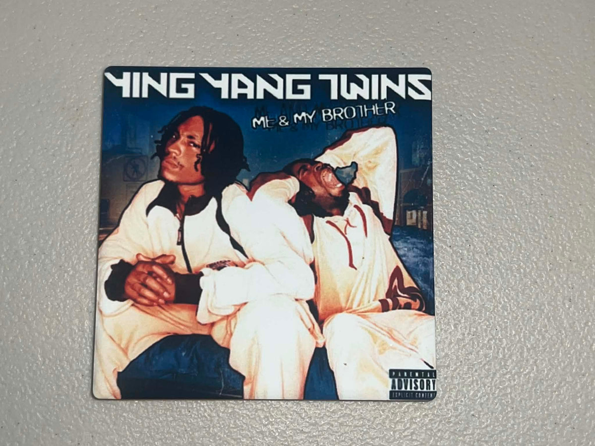 Ying Yang Twins Me & My Brother Vinyl Cover Coaster