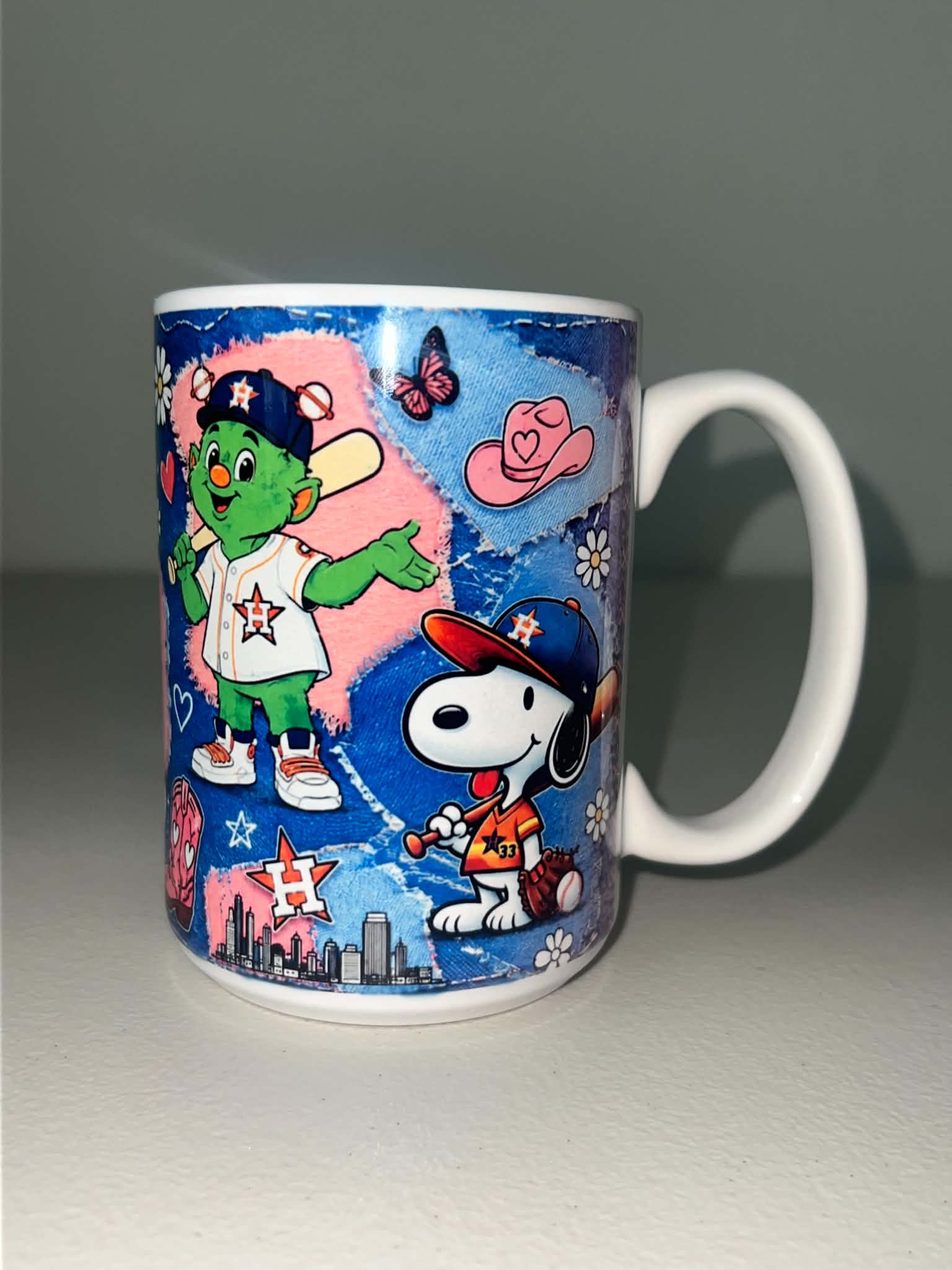 Astros Denim Patchwork Mug