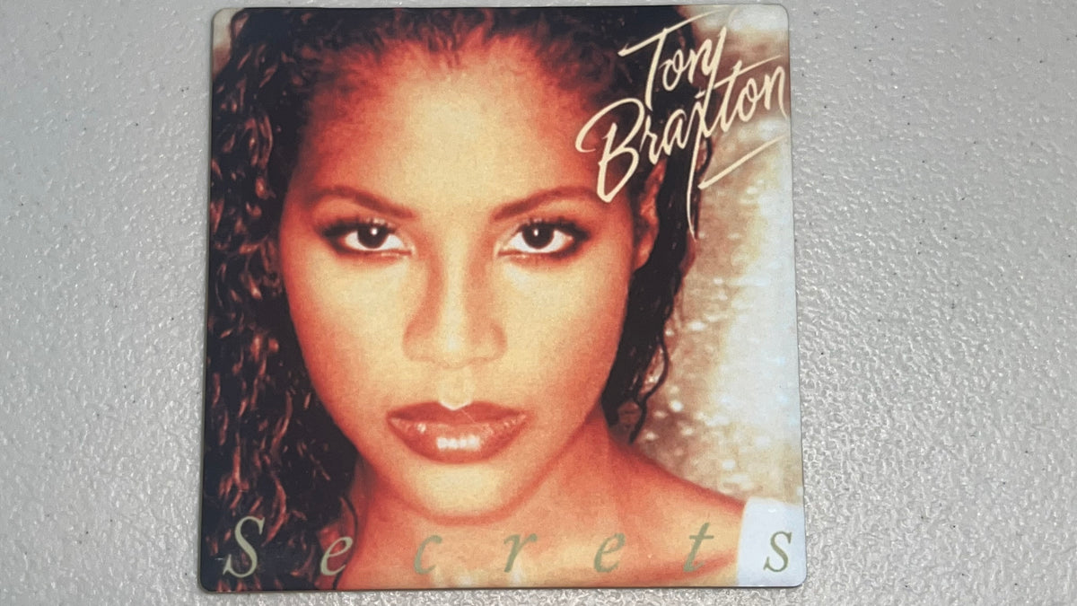 Toni Braxton Secrets Vinyl Cover Coaster