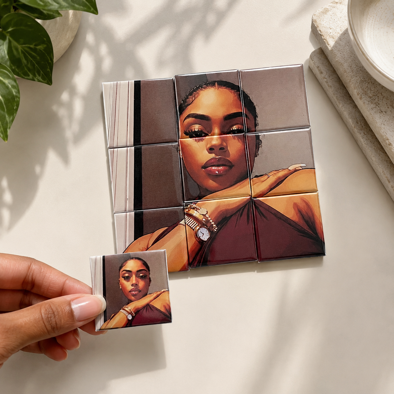 Custom Photo Magnet Puzzle, 9 Piece