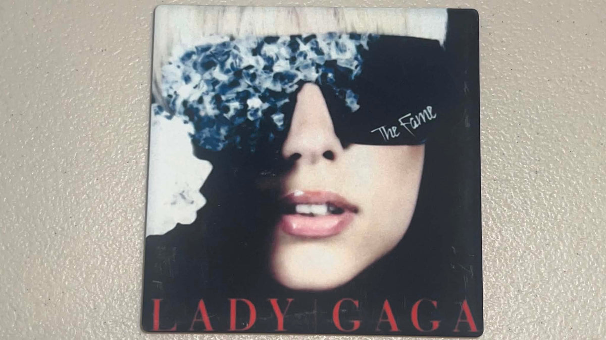 Lady Gaga The Fame Vinyl Cover Coaster