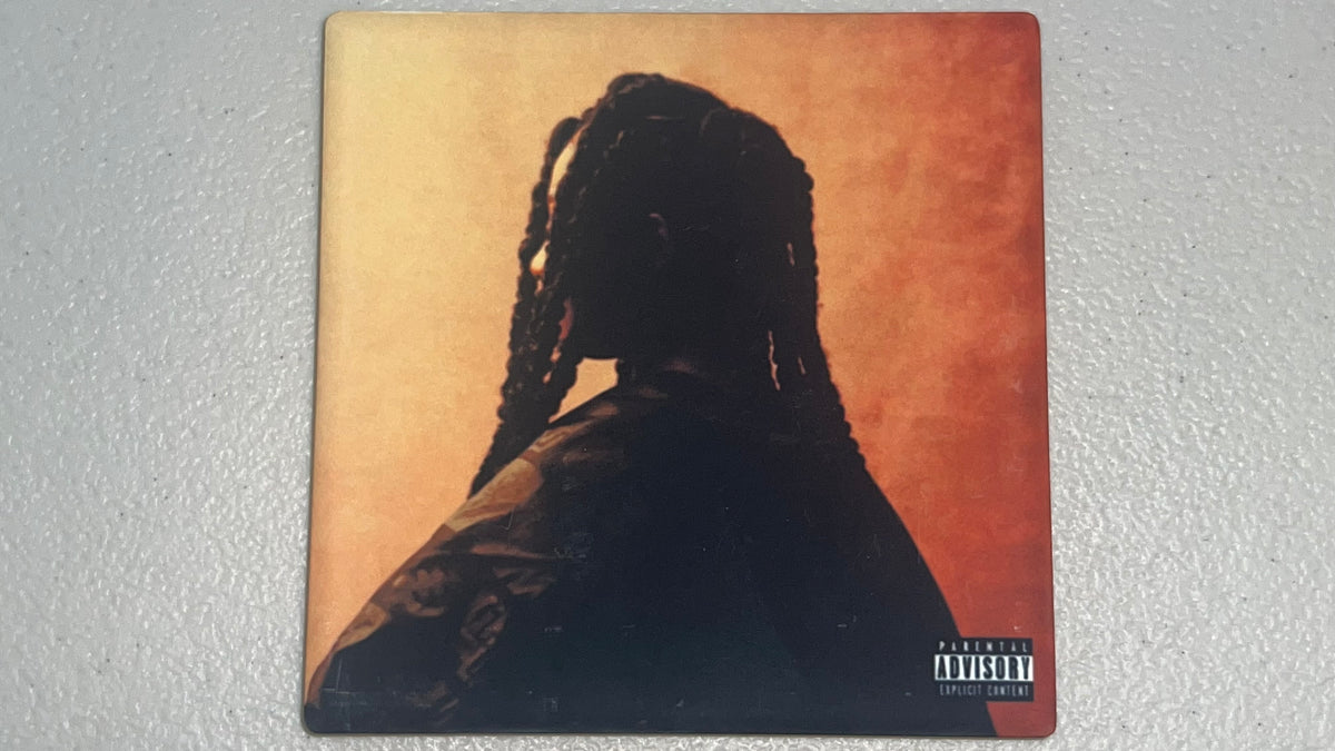 Tems If Orange Was a Place Vinyl Cover Coaster