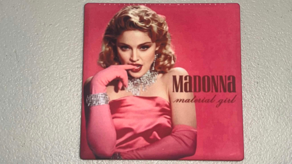 Madonna Material Girl Vinyl Cover Coaster