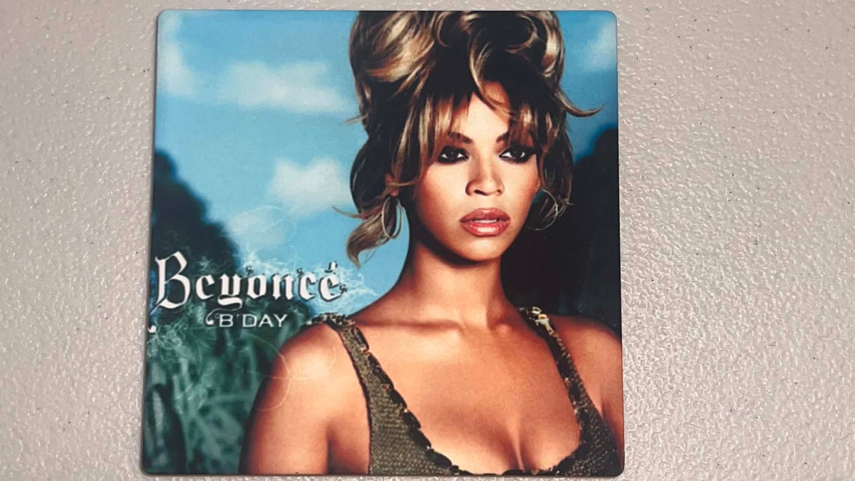 Beyonce B'Day Vinyl Cover Coaster