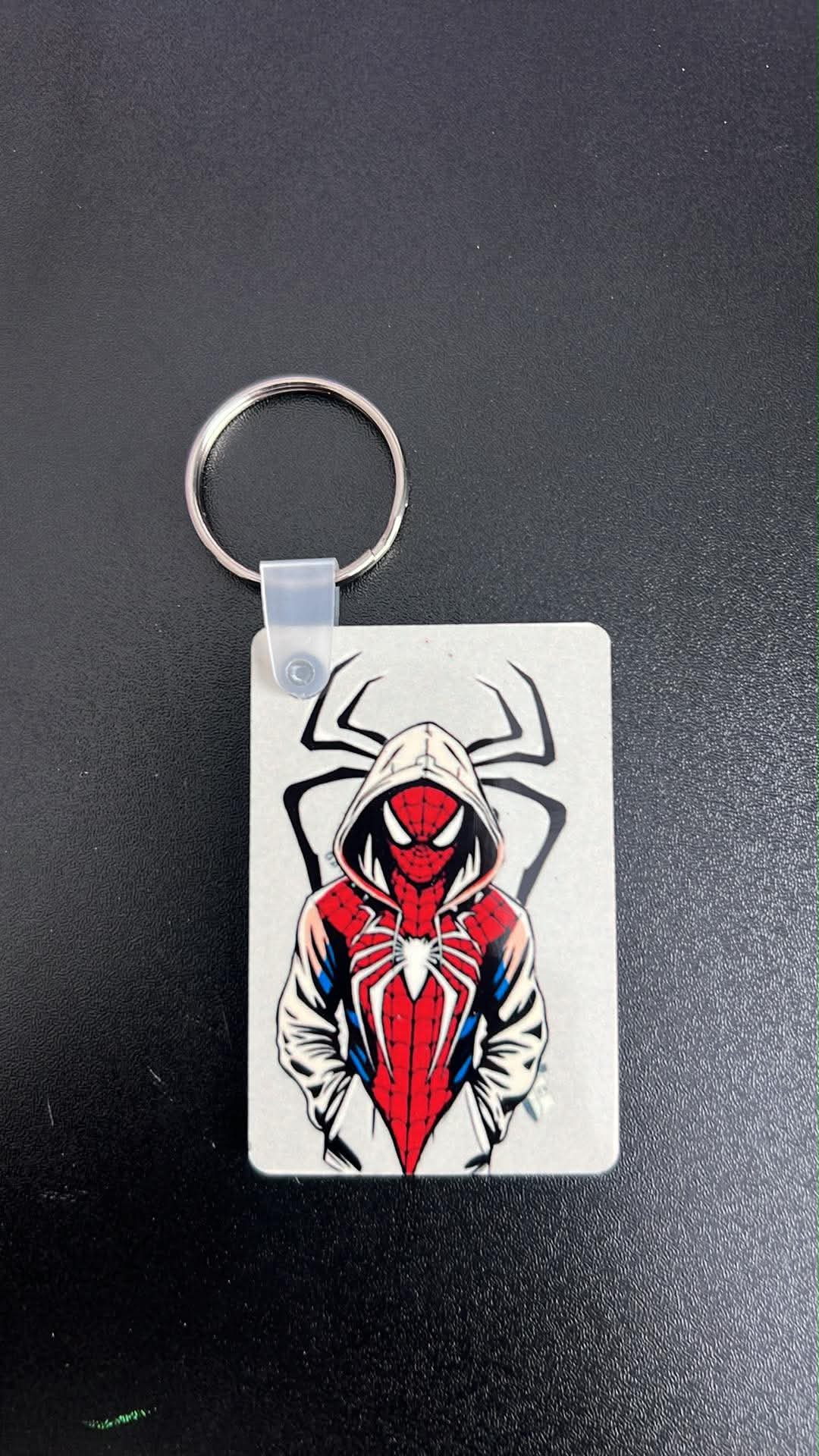 Spider-Man White Background Keychain