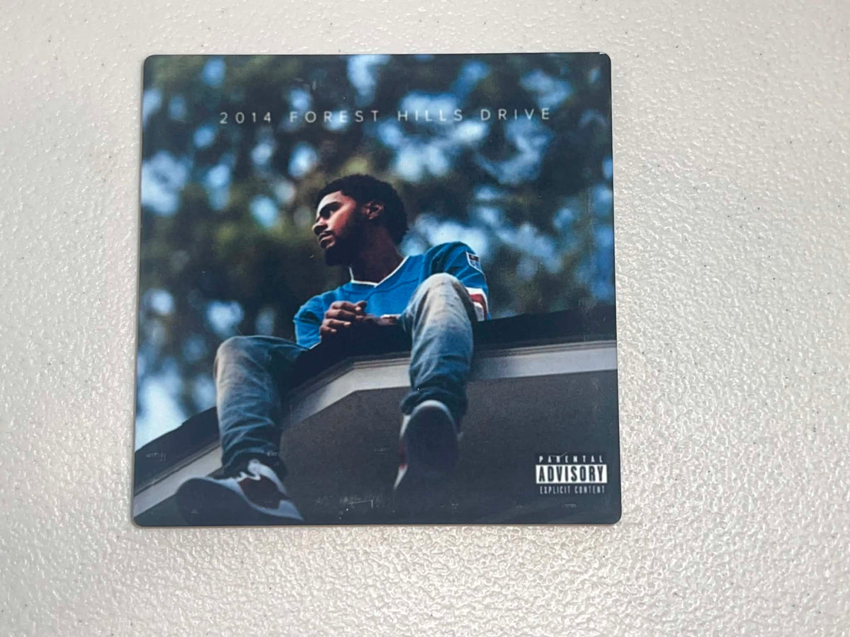 J. Cole 2014 Forest Hills Drive Vinyl Cover Coaster