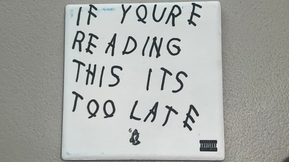 Drake If You're Reading This It's Too Late Vinyl Cover Coaster