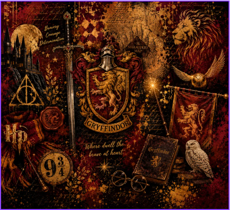 Harry Potter Gryffindor House 20oz Skinny Tumbler