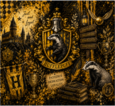 Harry Potter Hufflepuff House 20oz Skinny Tumbler