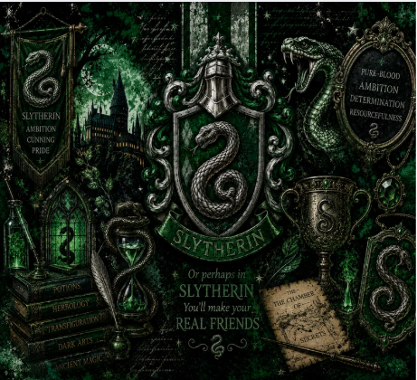 Harry Potter Slytherin House 20oz Skinny Tumbler