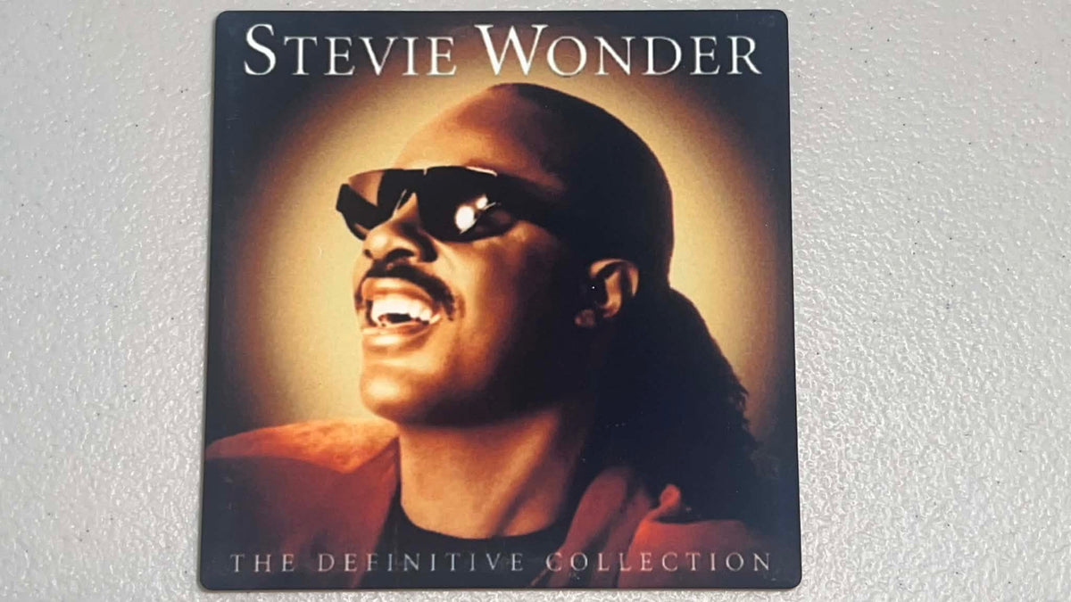Stevie Wonder The Definitive Collection Vinyl Cover Coaster