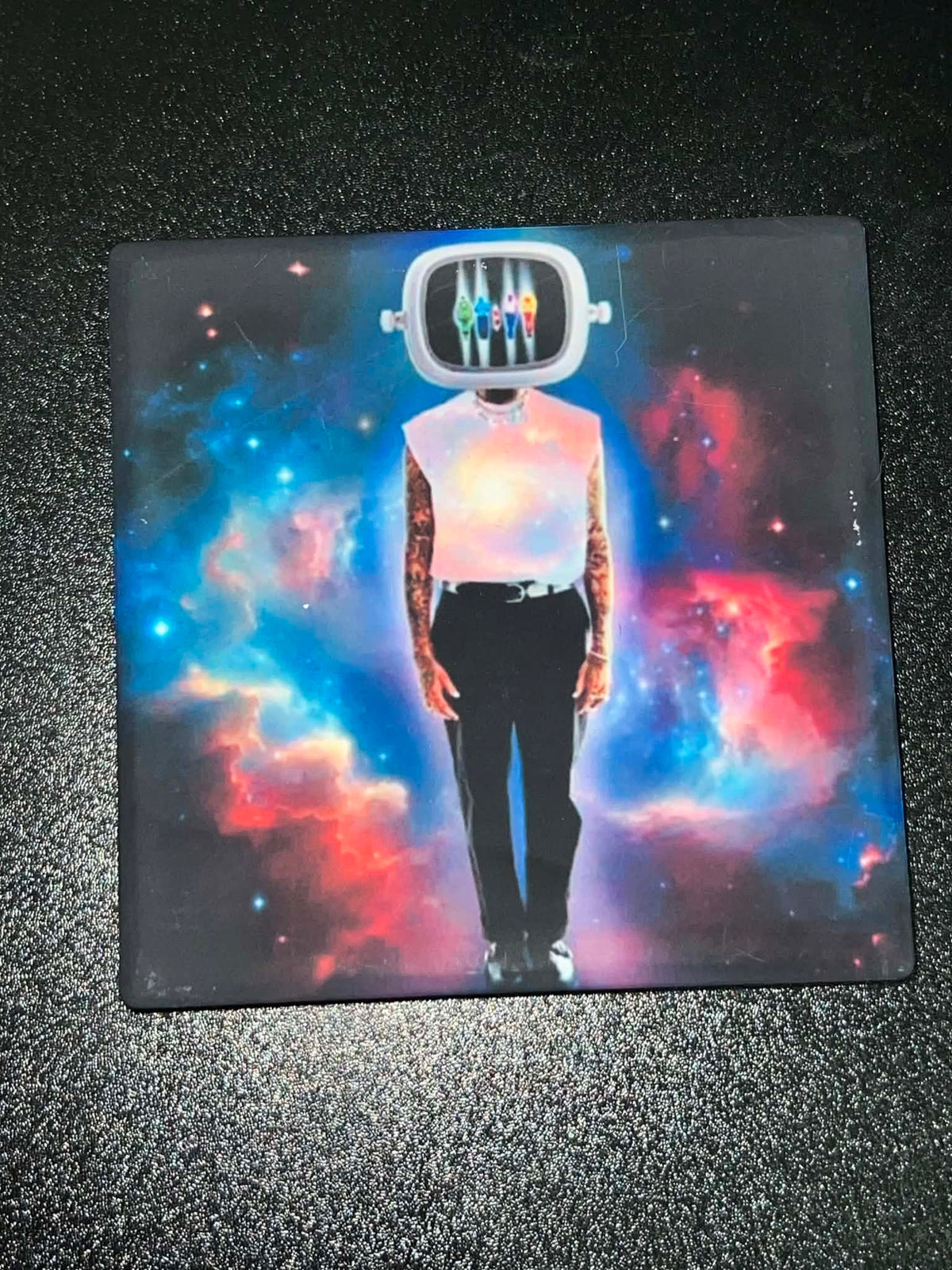 Chris Brown 11:11 Vinyl Cover Coaster