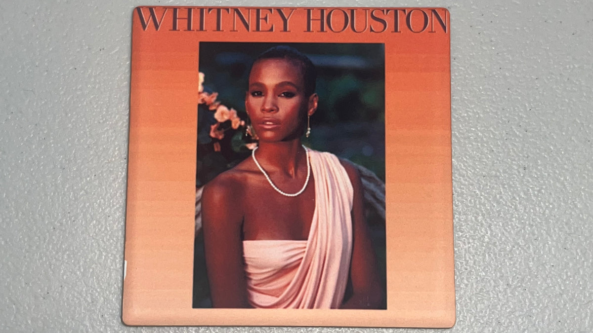 Whitney Houston Self Titled Vinyl Cover Coaster