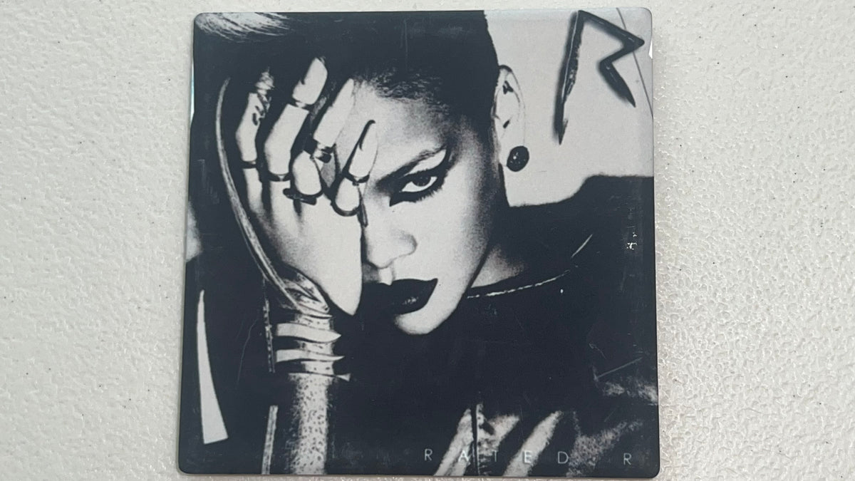 Rihanna Rated R Vinyl Cover Coaster