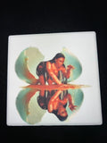 Megan Thee Stallion Megan album cover ceramic coaster