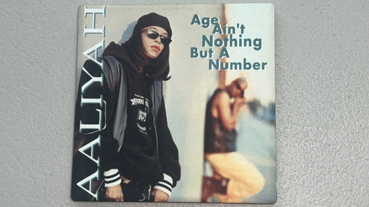 Aaliyah Age Ain't Nothing But a Number Vinyl Cover Coaster