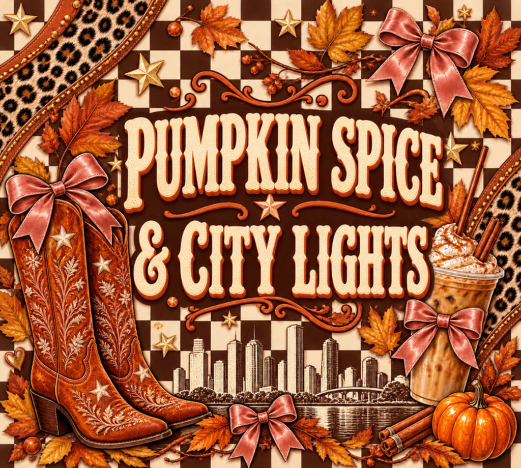 Pumpkin Spice & City Lights 20oz Skinny Tumbler