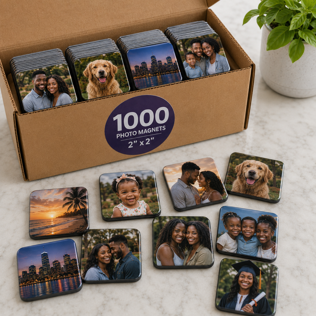 Bulk Photo Magnets — 1,000 Pack