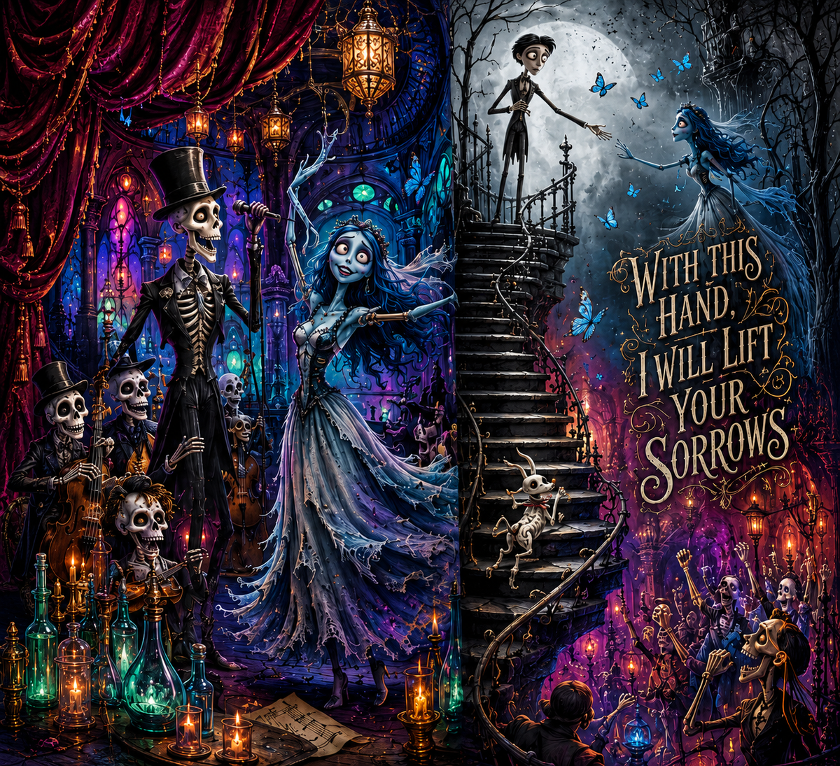 Corpse Bride 3 20oz Skinny Tumbler