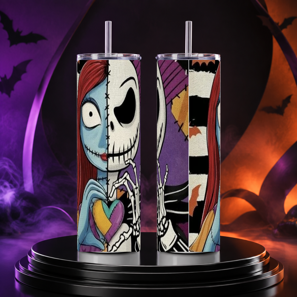 Jack & Sally 20oz Skinny Tumbler