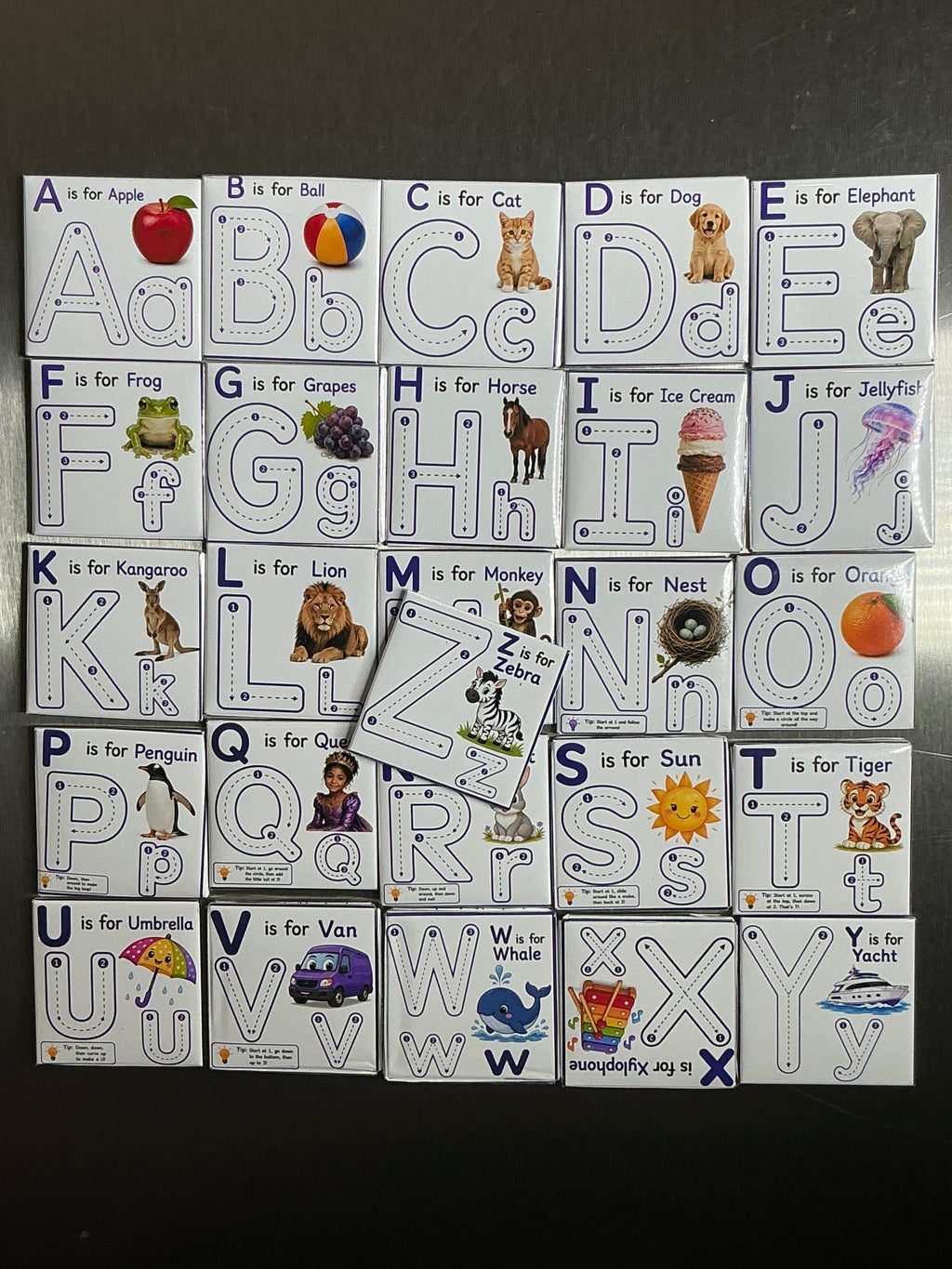 ABC & 123 Tracing Magnet Set, Full Alphabet