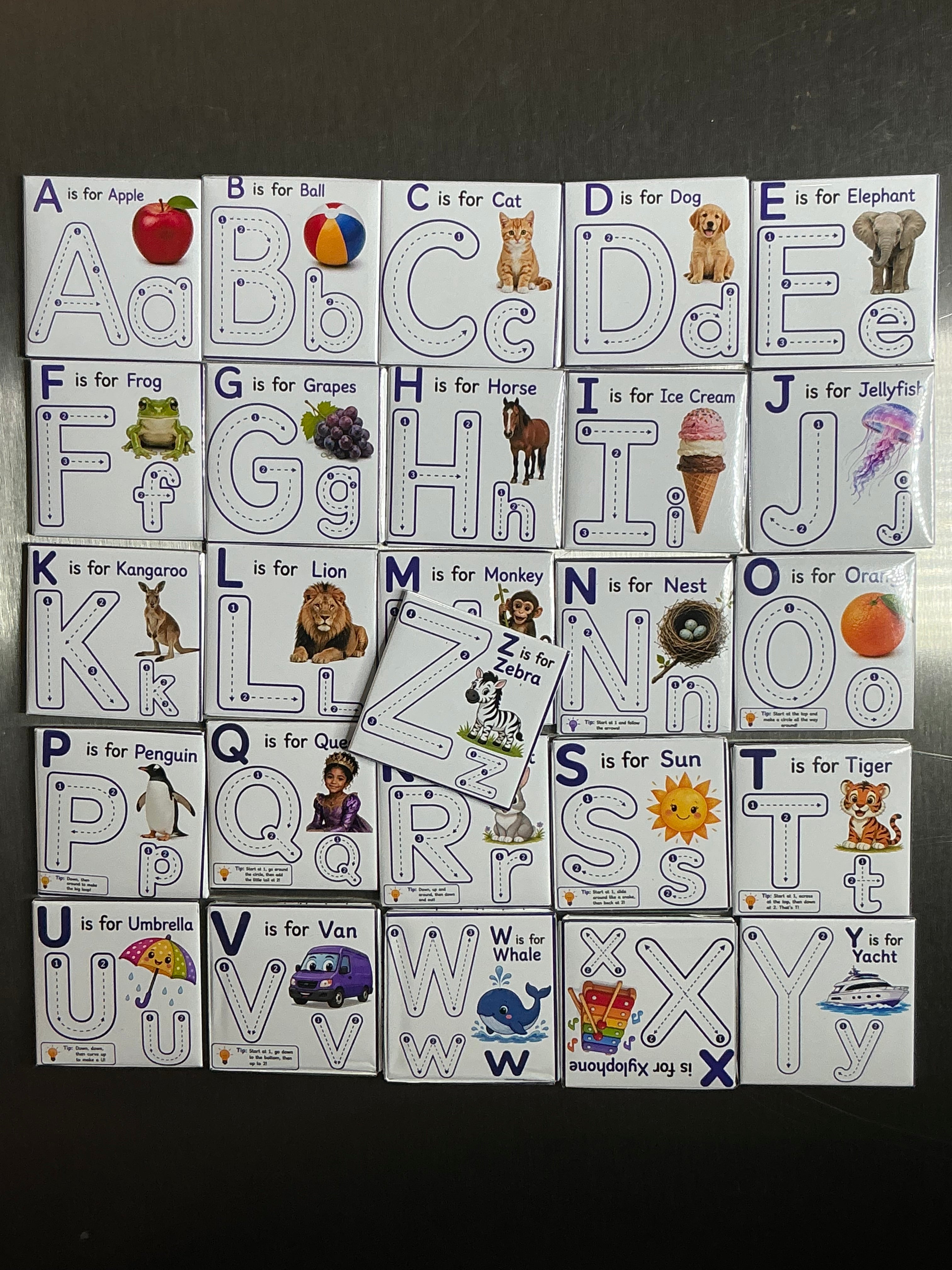 ABC & 123 Tracing Magnet Set, Full Alphabet