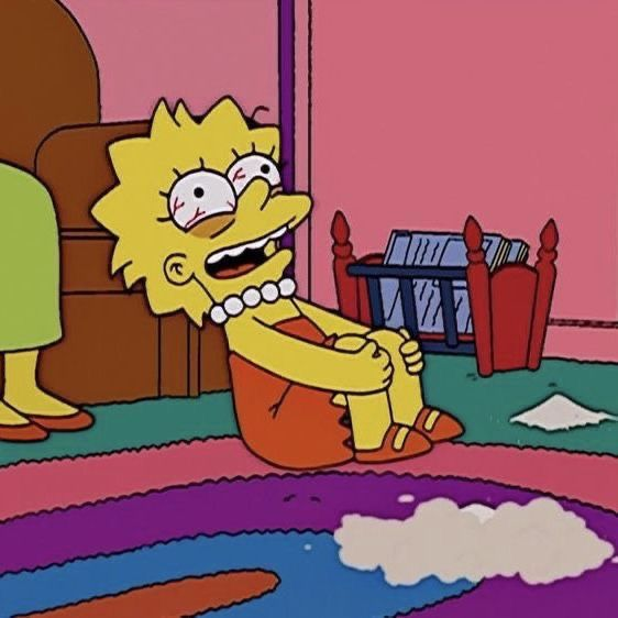 Lisa Simpson crying magnet
