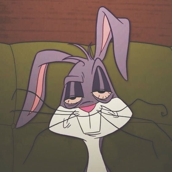 Tired Bugs Bunny magnet