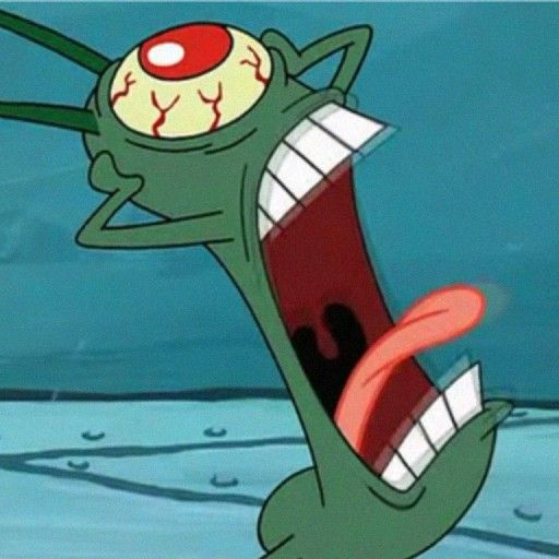 Plankton laughing magnet