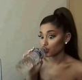 Ariana Grande water bottle magnet
