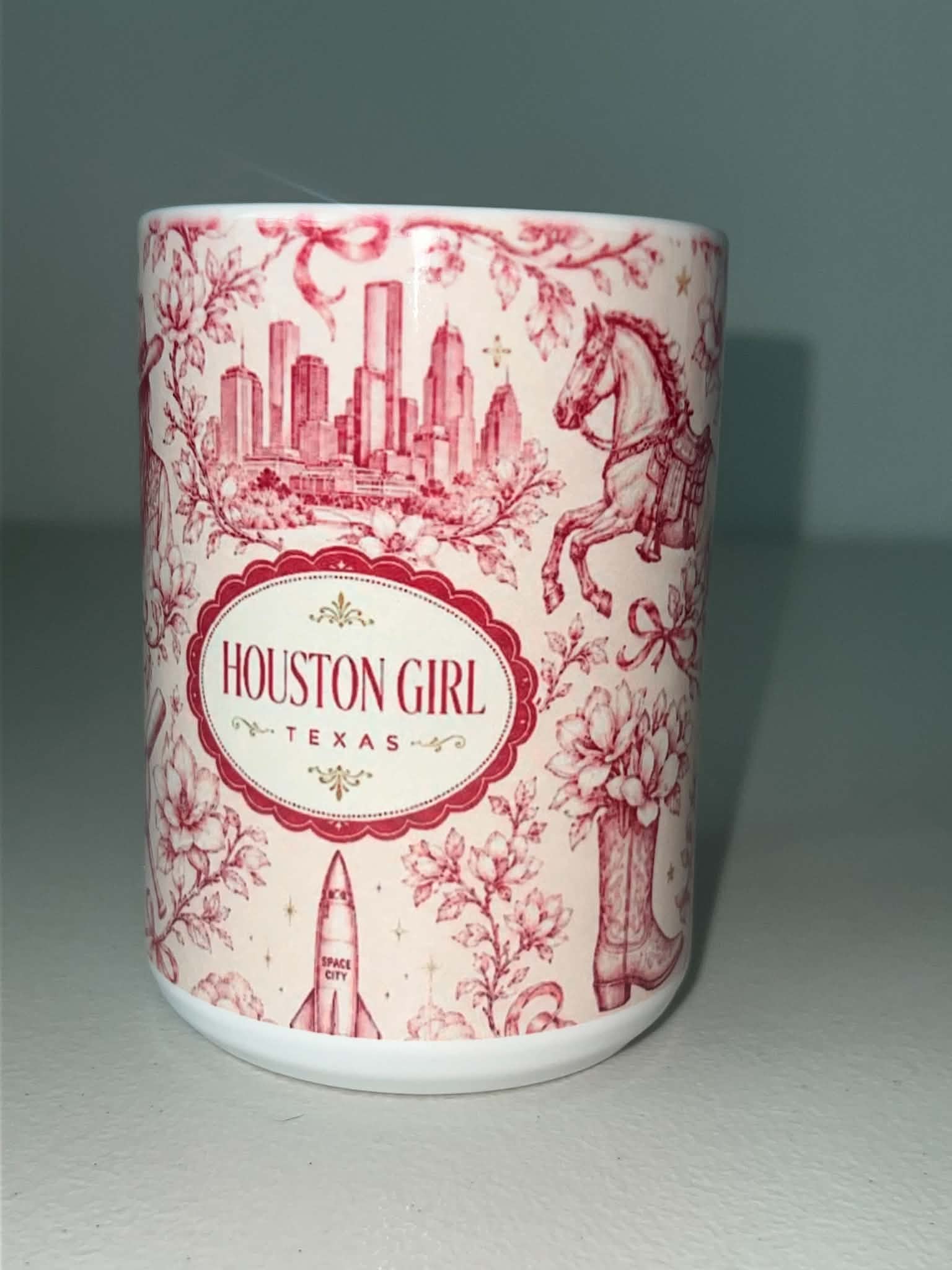 Houston Girl Toile Mug