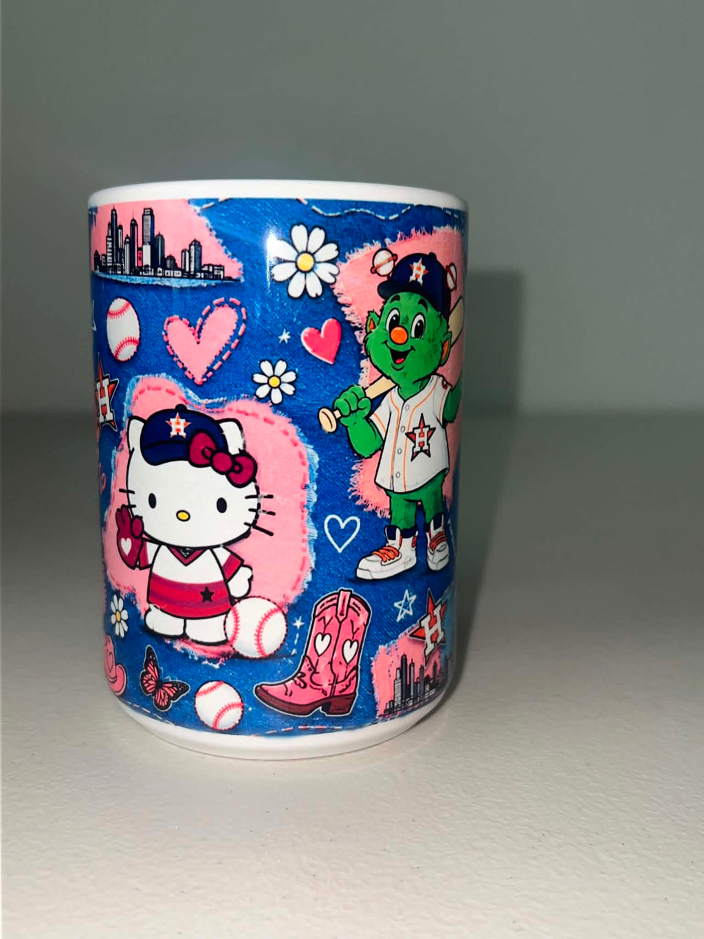Astros Denim Patchwork Mug