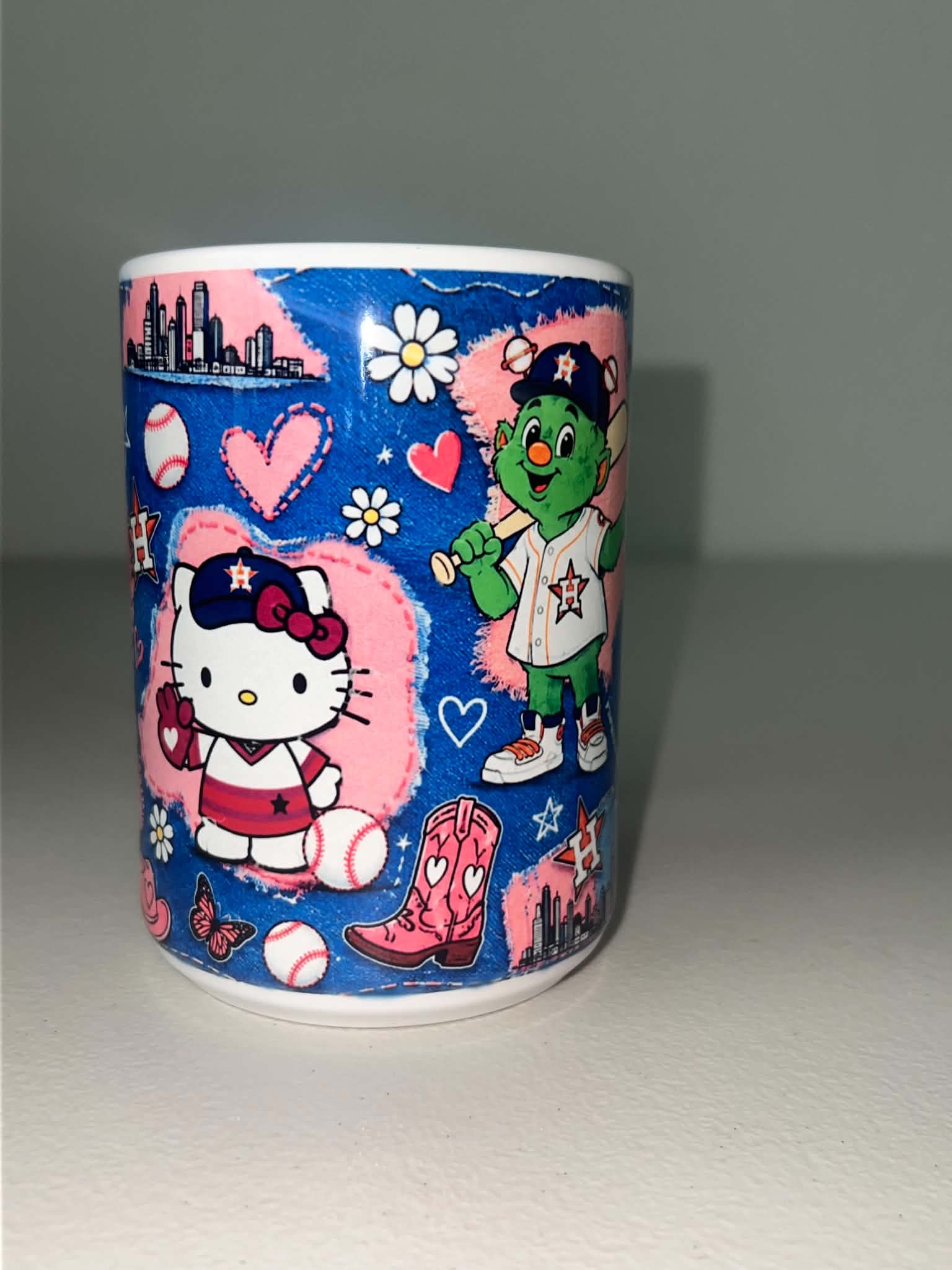 Astros Denim Patchwork Mug