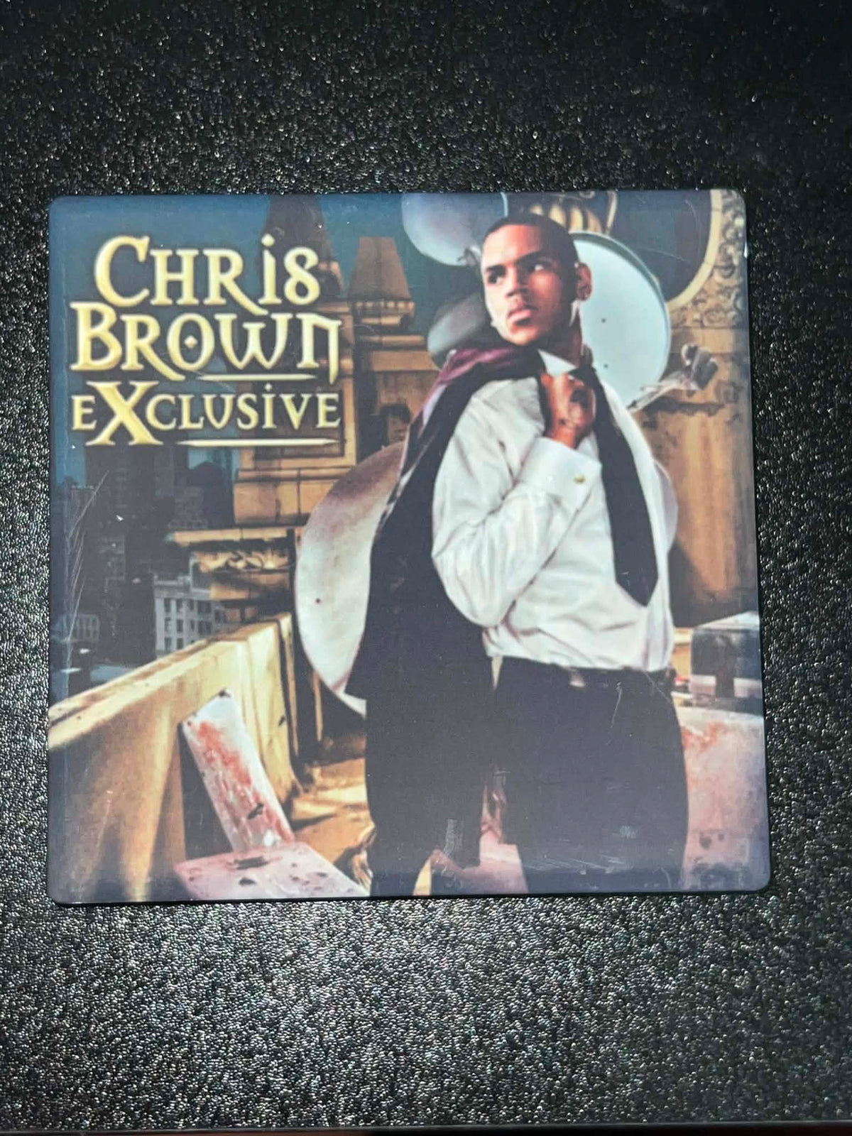 Chris Brown Exclusive Vinyl Cover Coaster